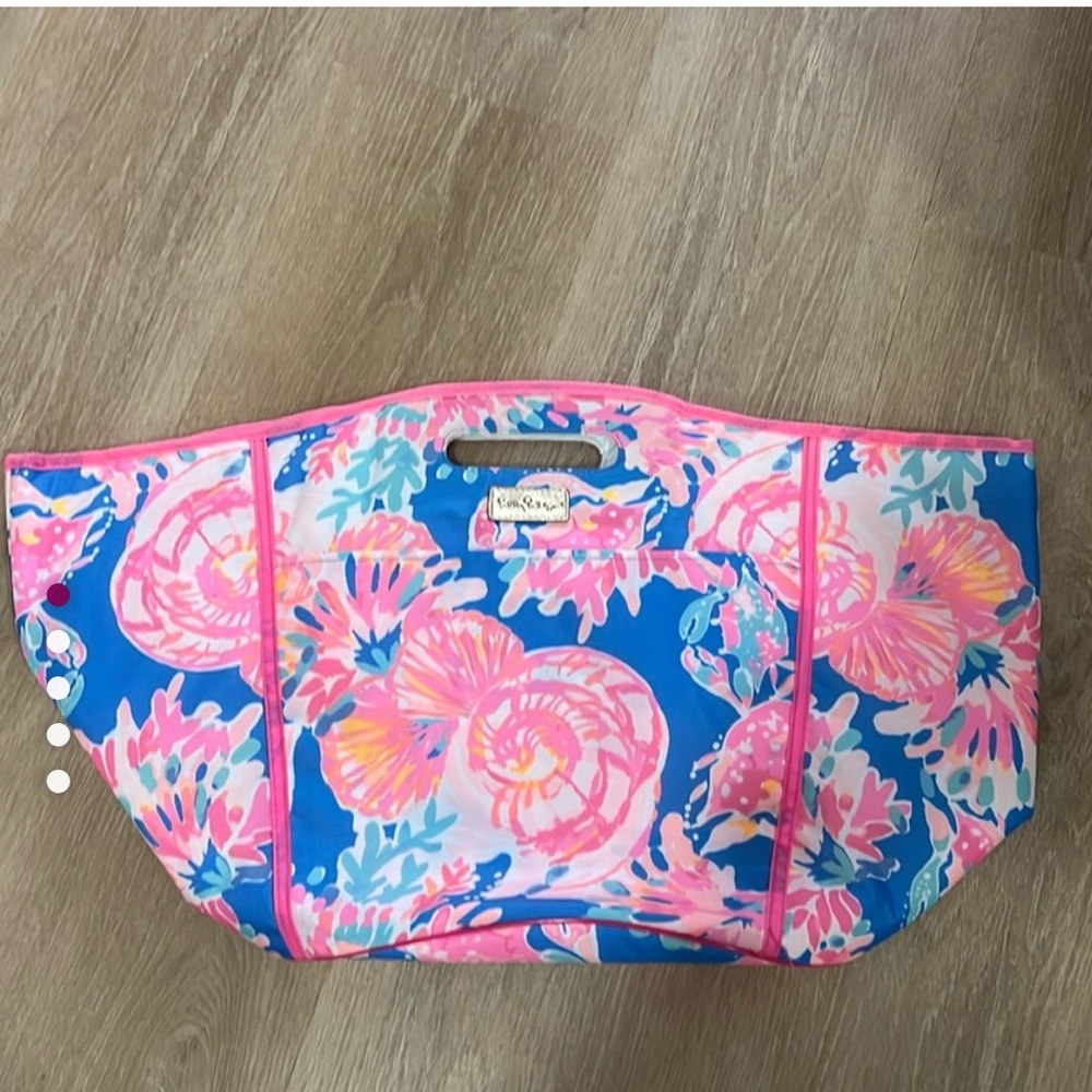 Lilly Pulitzer Pink and Blue Floral Tote